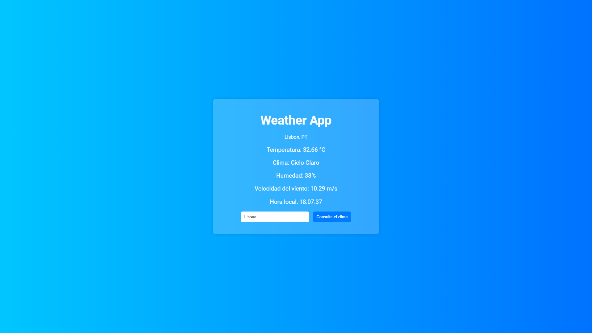 Weather Web